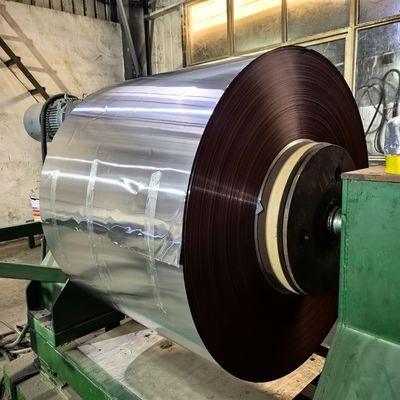 0.12mm Thickness 45mm Width Prepainted Aluminum Foil Coil For Rollable Ridge Ventilation Tape Making