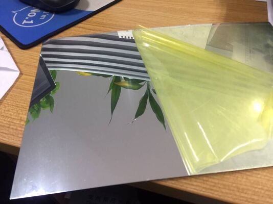 Alloy 1085 Thickness 0.50mm Mirror Finish Aluminum Sheet Gold Color Used For Home Decoration Panel