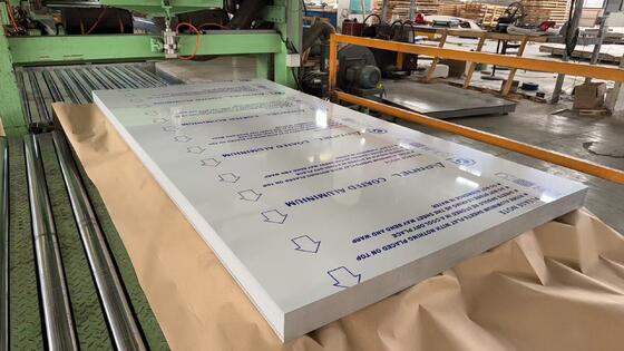 0.03 Inch Thickness Stain Surface Finish Pre-painted Aluminum Sheet for Interior Decoration Panel