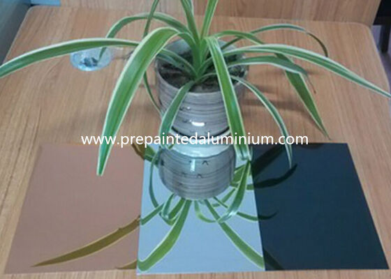86% Reflective High Gloss Alloy 1085 Thickness 0.50mm Mirror Finish Aluminum Sheet Gold Color Used For Home Decoration Panel