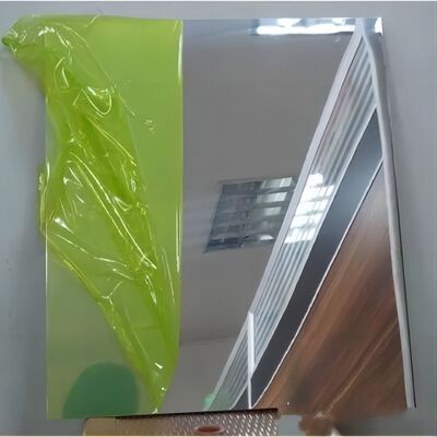 92% Reflective Gold Color 0.80mm Thickness Mirror Finish Aluminum Sheet for Automobile Decoration Panel