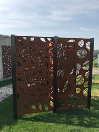 High Strength Laser Cut Corten Steel Panel Screen For Garden Decoration Sculpture