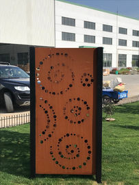 High Strength Laser Cut Corten Steel Panel Screen For Garden Decoration Sculpture