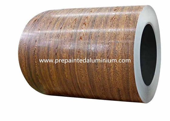 Wooden Pattern 0.2mm Pre Painted Aluminum Coil In Wall Panel